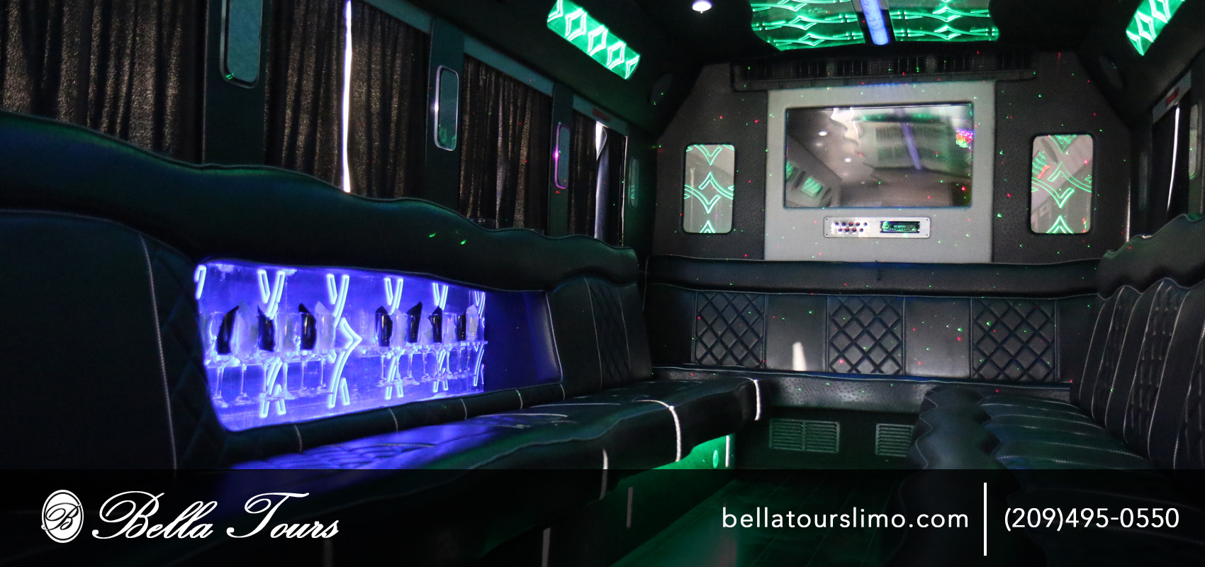 Bella Party Bus Interior